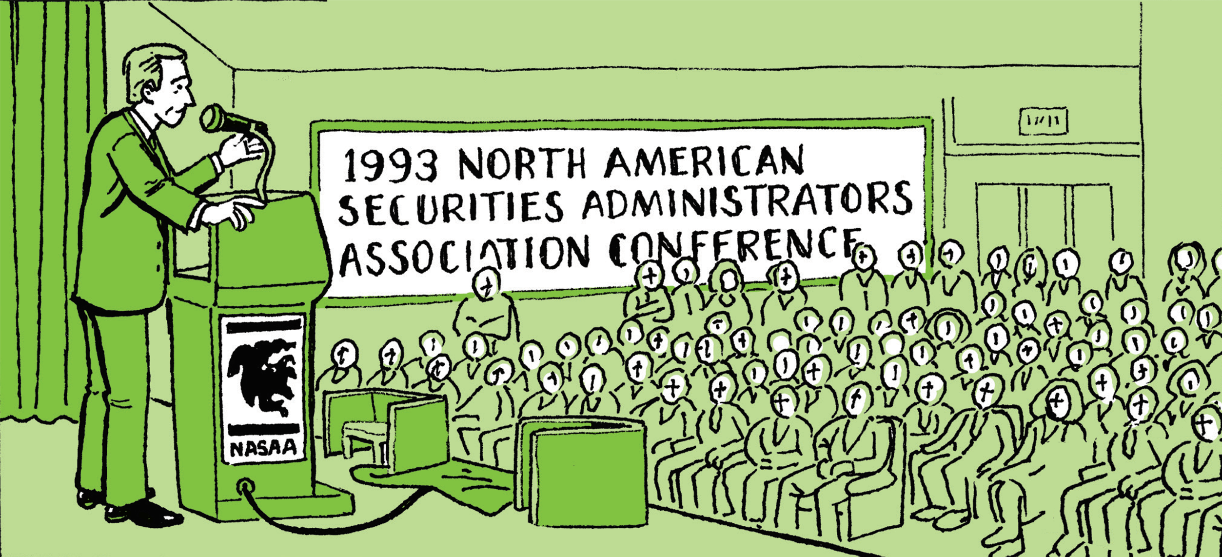 SEC Chairman Arthur Levitt addresses the audience at the 1993 North American Security Administrators Association Conference: Today, the enemy we face is a feeling that our financial markets are becoming so institutionalized, so exotic, and esoteric they no longer serve the small-time entrepreneur or investor looking to claim their share of the American dream.