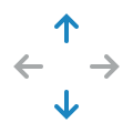 Arrow icon for "Maintain complete control" section